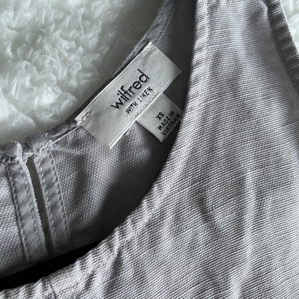 Aritzia Wilfred linen frayed hem sleeveless top - Picture 6 of 6
